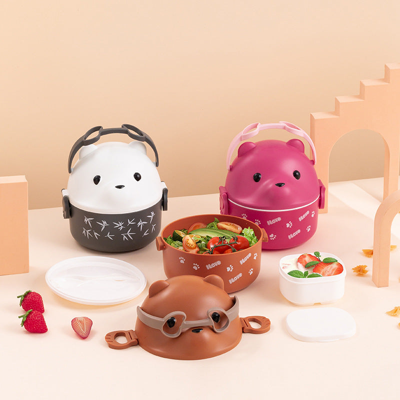 Bento-Lunchbox mit Bärenmotiv