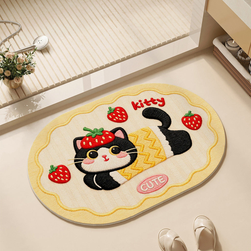 Decorative Kitty Pattern Floor Mat
