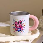 Keramiktasse mit verspieltem Tiermotiv