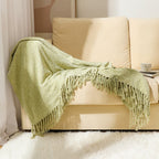 Elegante Tagesdecke mit Fransen