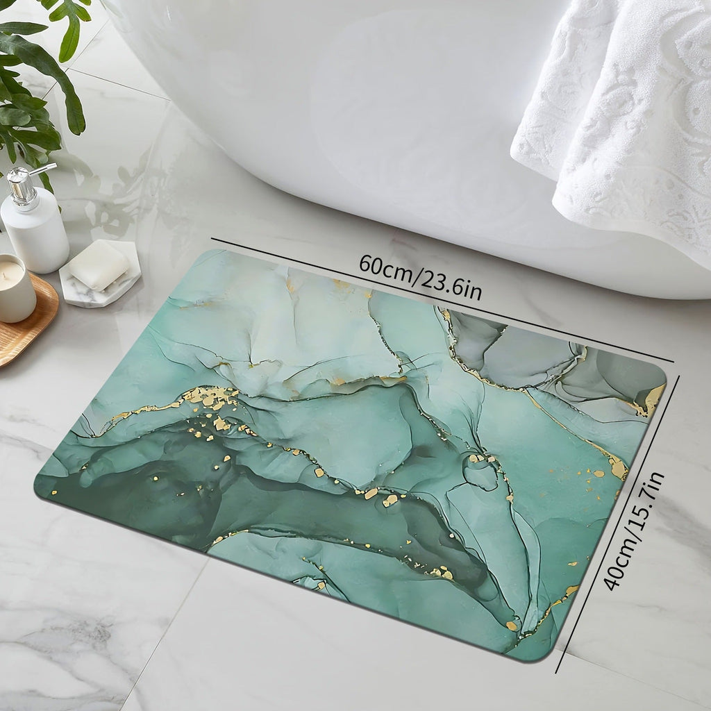 Marble Design Bath Mat