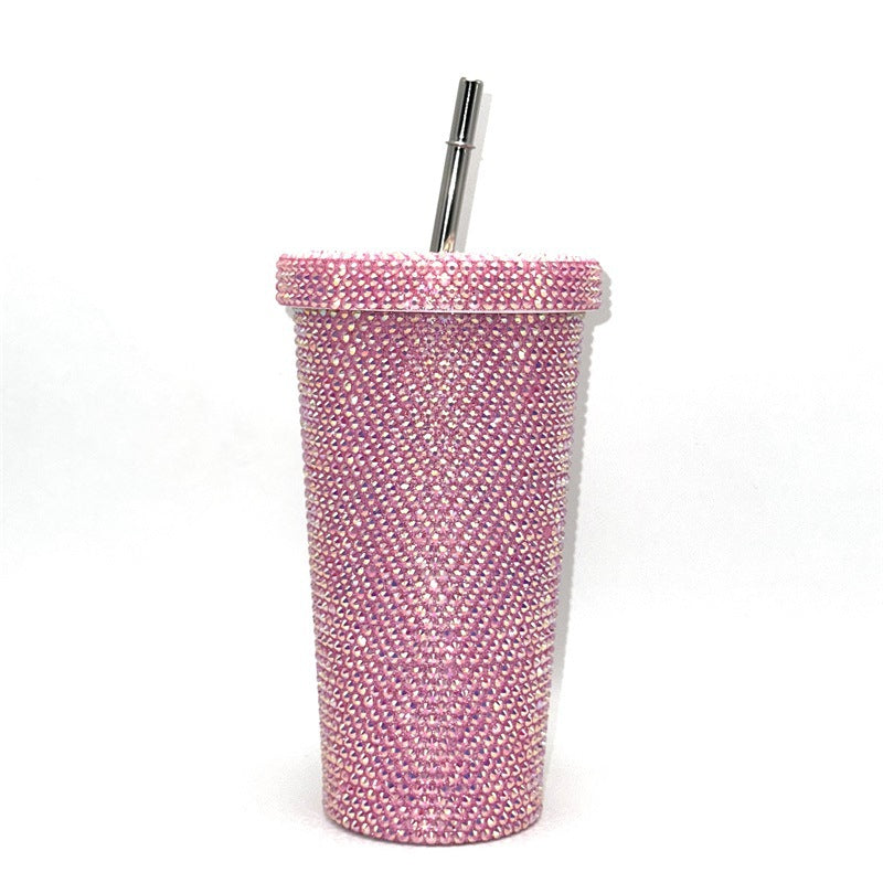 Rhinestone-Studded Travel Cup