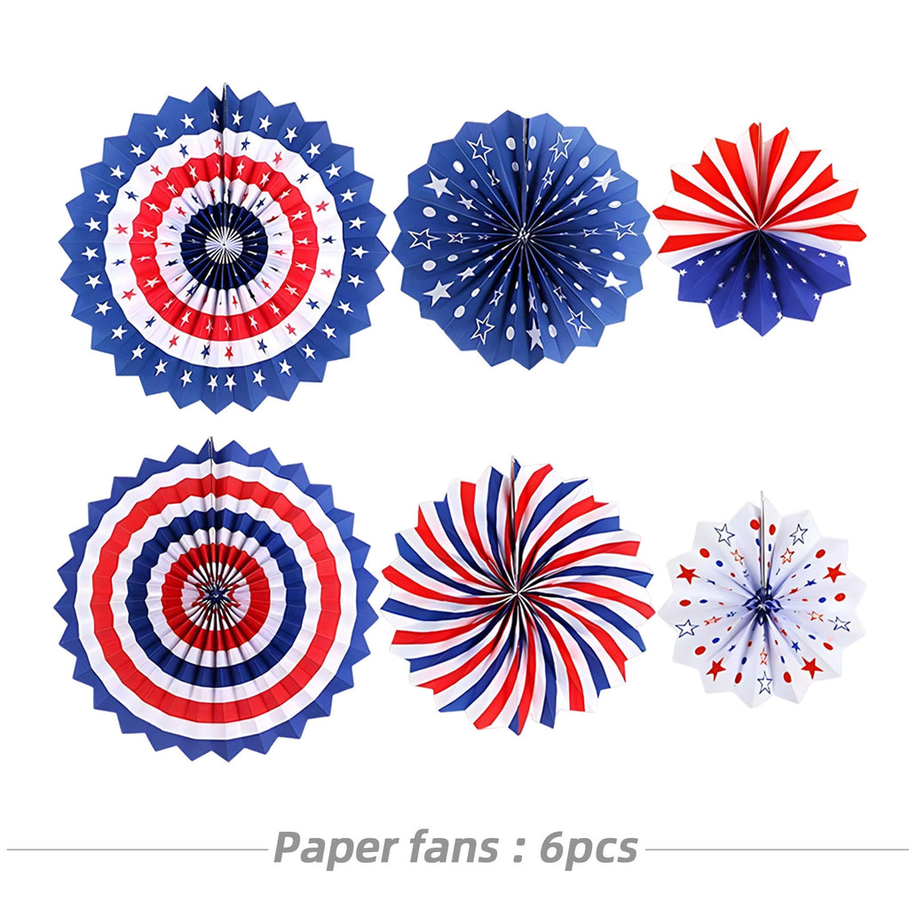 Patriotic Anniversary Disposable Tableware Party Kit