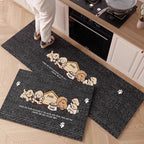 Cartoon-Themed Anti-Fatigue Kitchen Mat
