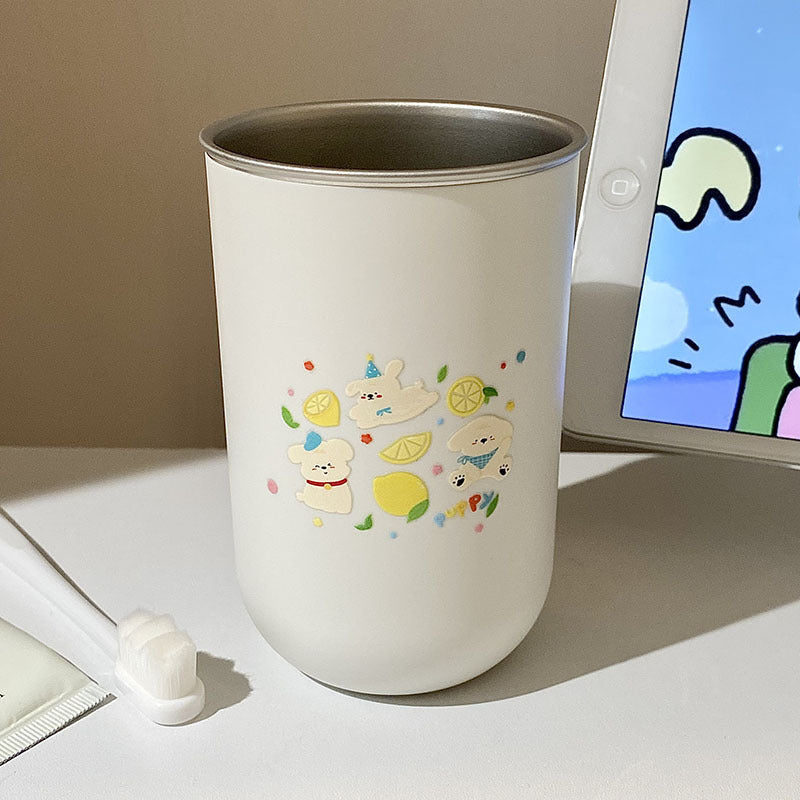 Stainless Steel Cup with Animal Design