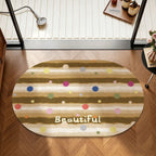 Playful Floral Printed Area Mat