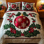Quilted Ocean Wave Microfiber Comforter Set