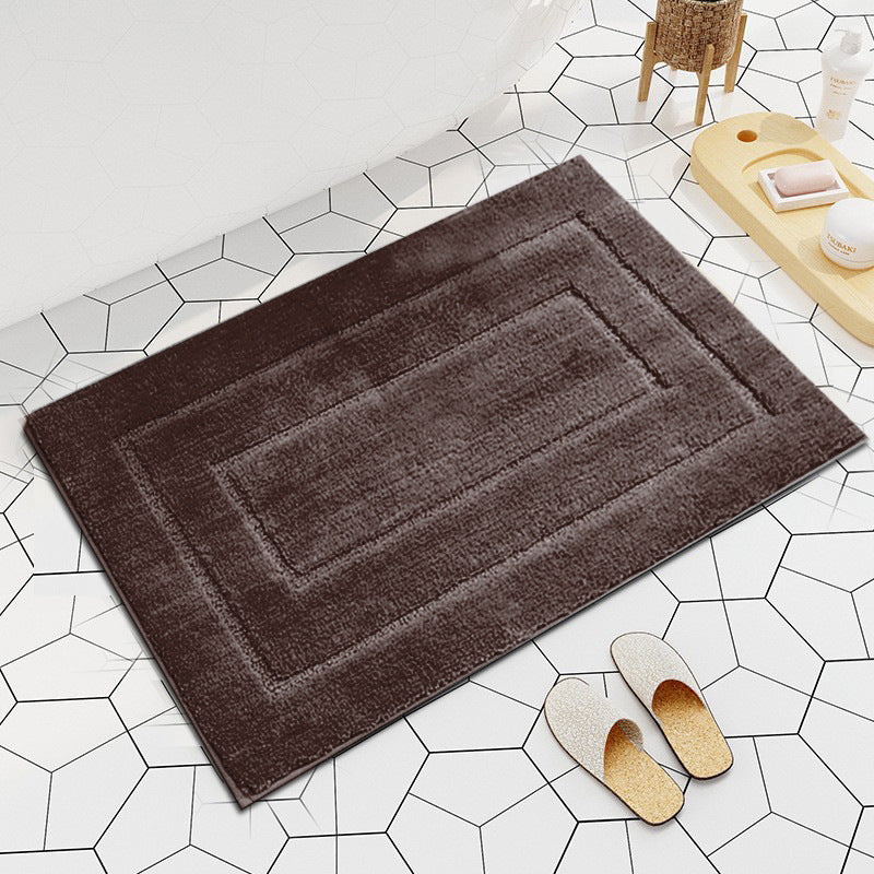 Plush Rectangular Bath Mat Set