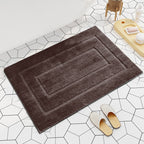 Plush Rectangular Bath Mat Set