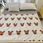Kinderdecke mit Dinosaurier-Motiv und Minky-Rand
