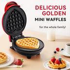 Mini Heart-Shaped Waffle Maker