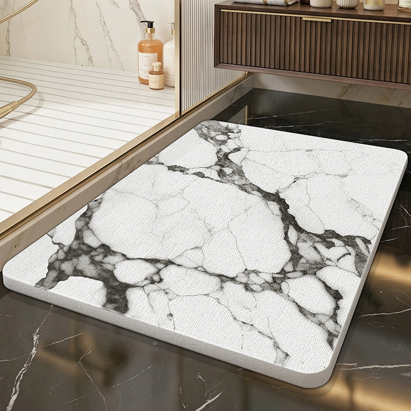 Marble Design Bath Mat