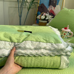 Women's Bedspread with Lace Embellishments