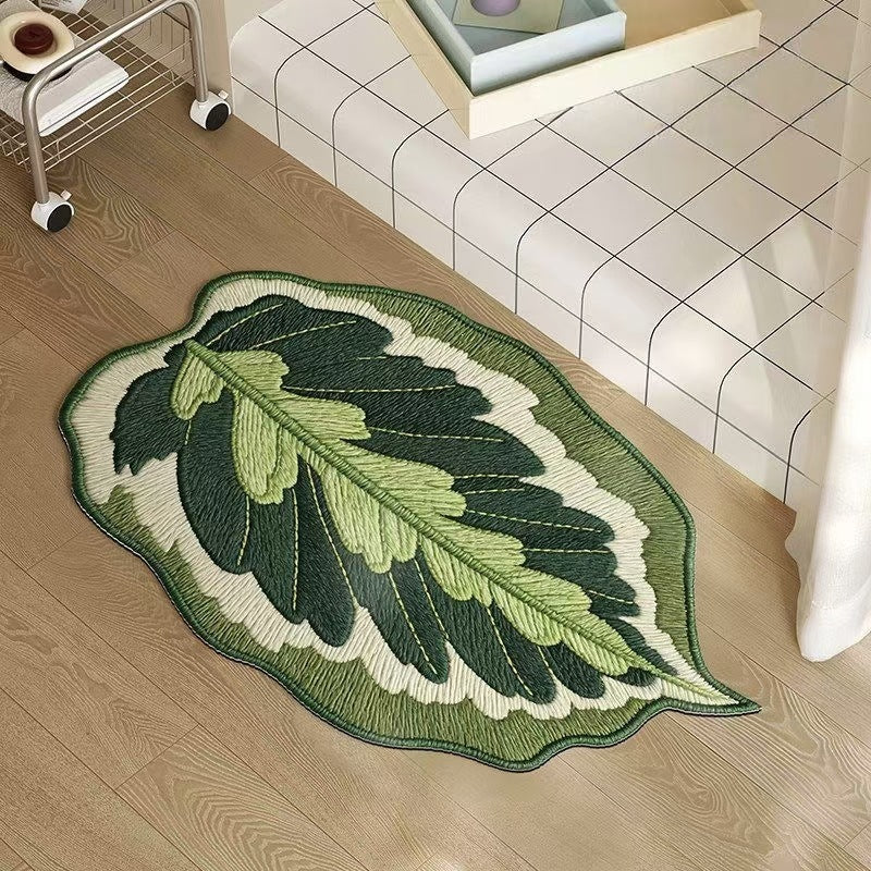 Monstera Leaf Shaped Floor Mat