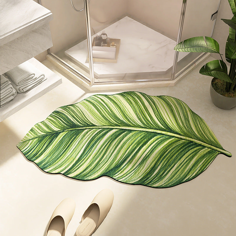 Leaf-Shaped Bath Mat