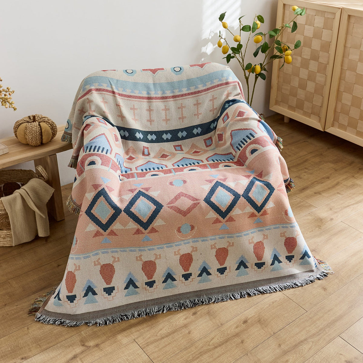 Jacquard-Wohndecke