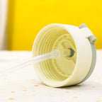 Isolierte Trinkflasche für Damen mit Hundemotiv und praktischem Klappdeckel