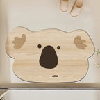 Bear-Shaped Soft Bath Mat
