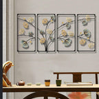Elegant Floral Metal Wall Art Sculpture