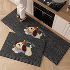 Cartoon-Themed Anti-Fatigue Kitchen Mat