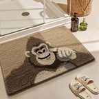Turtle-Themed Plush Bath Mat