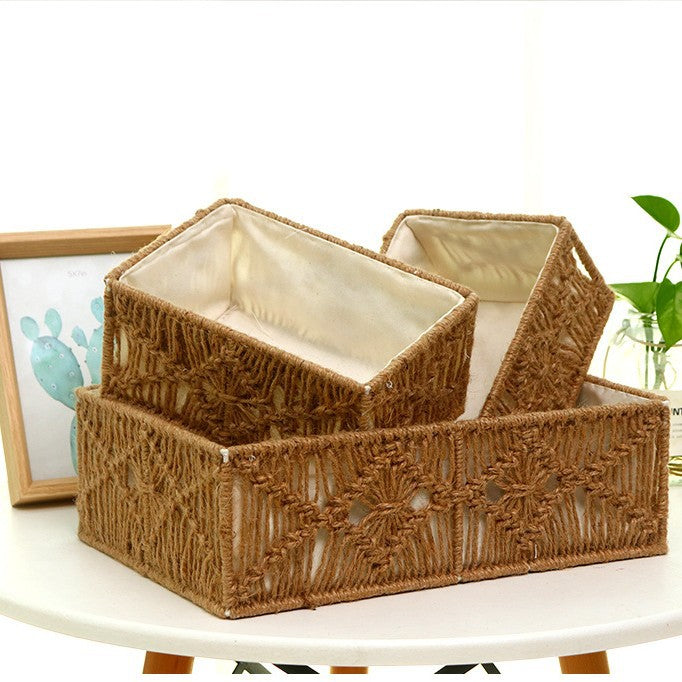 Artisan Macramé Aufbewahrungskörbe