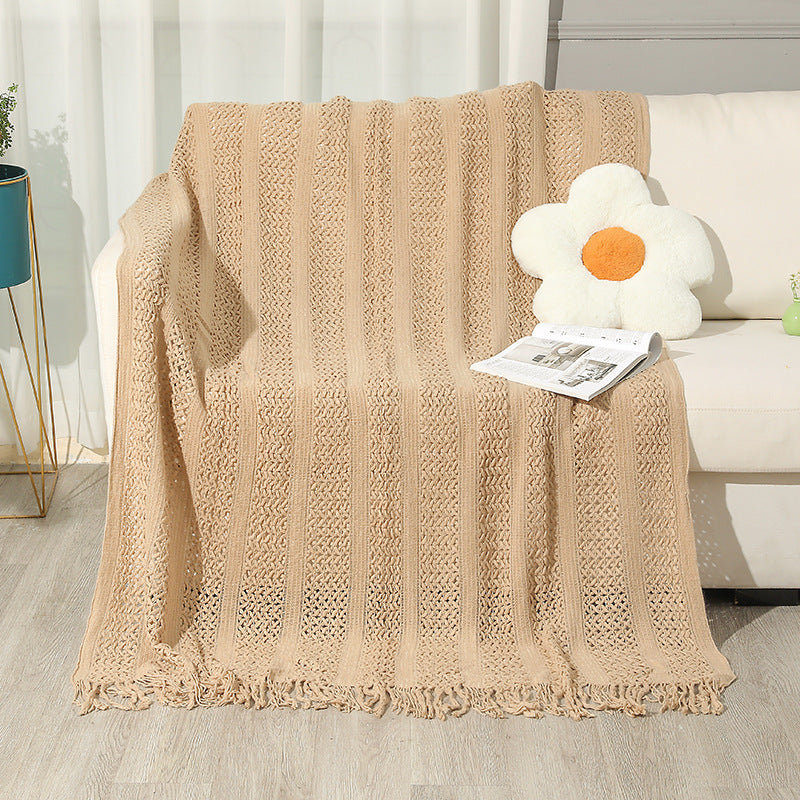 Large Knitted Blanket