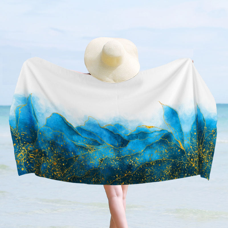 Strandtuch mit maritimem Design