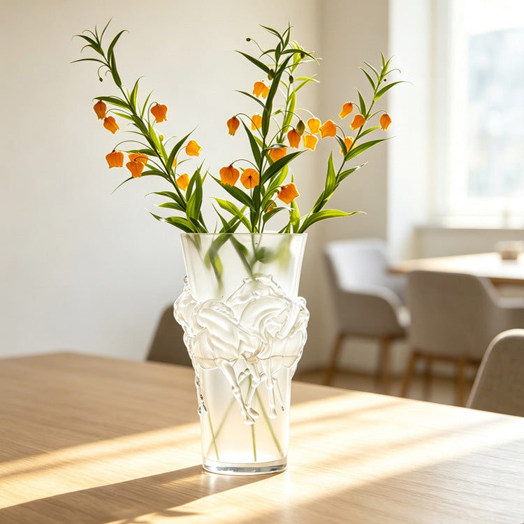 Pferd-Skulptur aus Glas