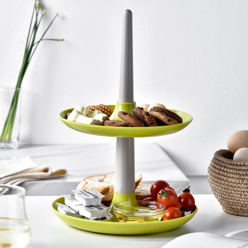 High-Quality Two-Tier Porcelain Serving Stand