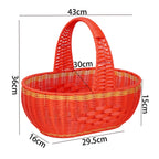 Large Woven Garden Picnic Basket