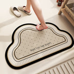 Soft Textured Cloud-Shaped Bath Mat