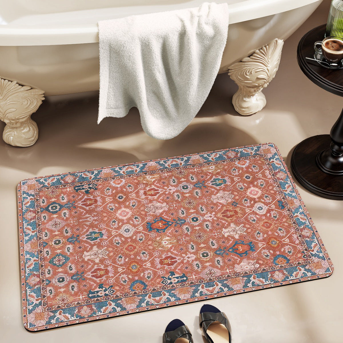 Badematte mit Vintage-Muster