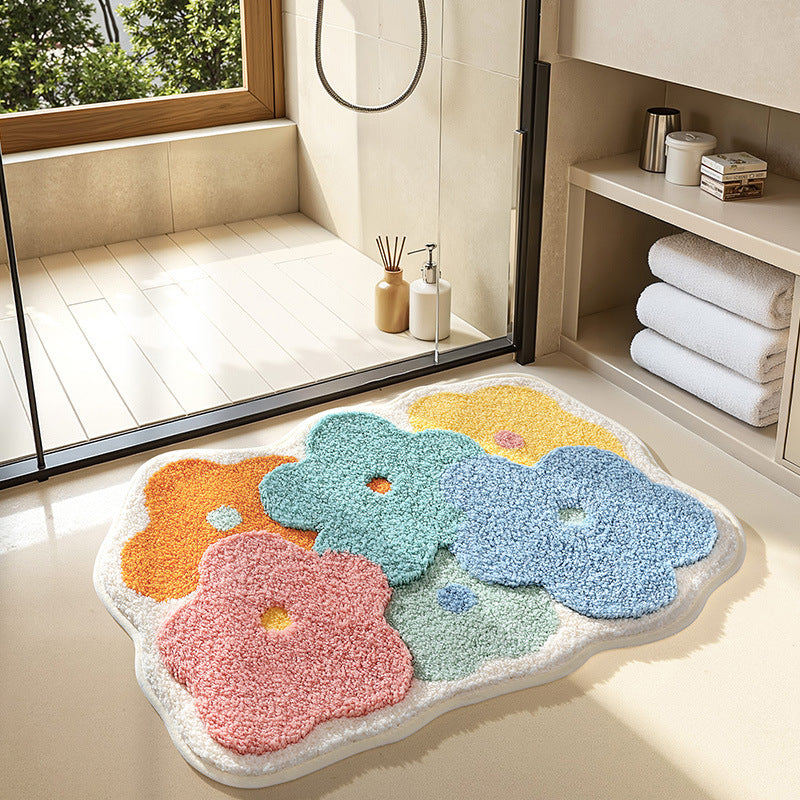 Playful Cartoon Pet Bath Mat