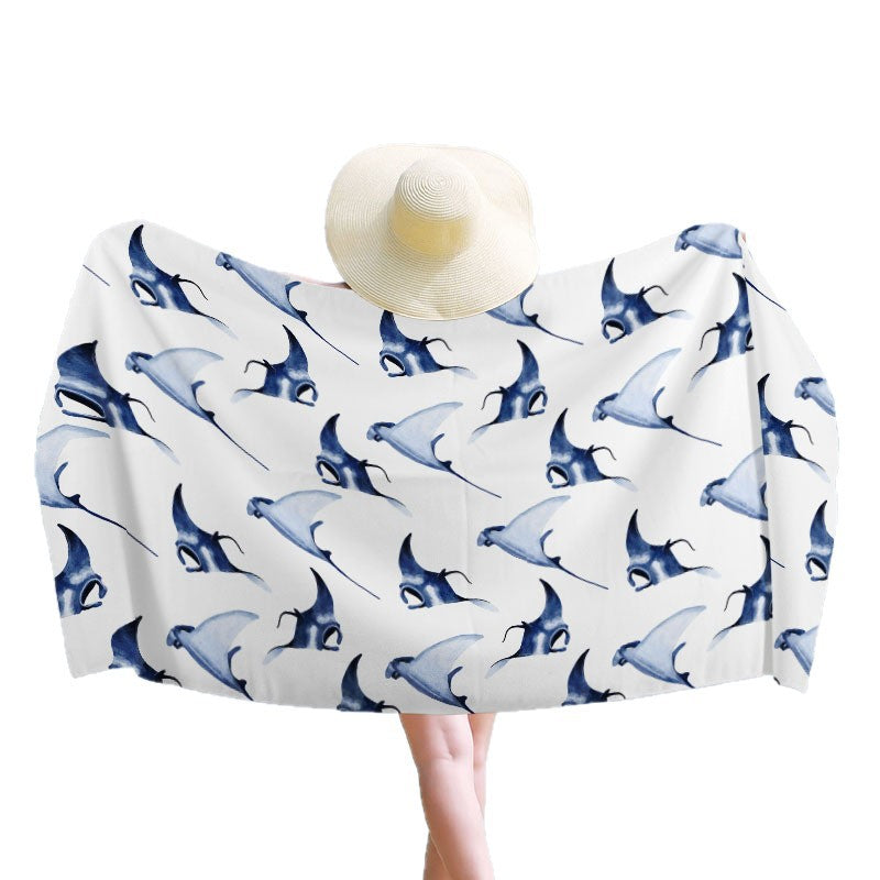 Strandtuch mit maritimem Design