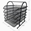 Multi-Layer Mesh Filing Rack