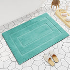 Plush Rectangular Bath Mat Set