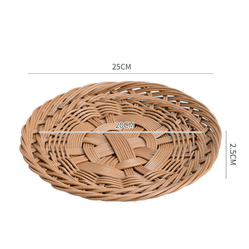 Oval Basket with Artistic Woven Texture