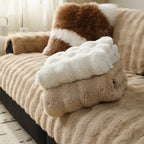 Faux Fur Sofa Throw Set