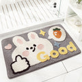 Plush Bunny-Themed Bath Mat
