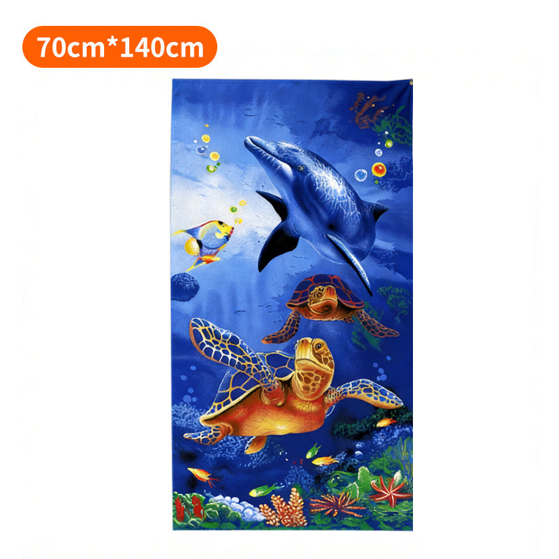 Strandtuch mit tropischem Flamingo-Muster