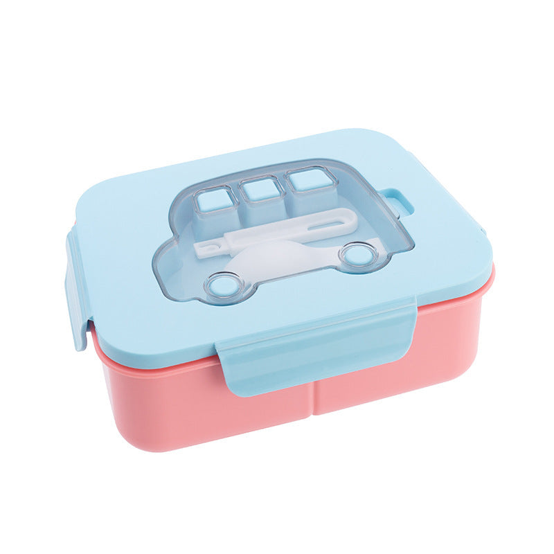 Mehrschichtige Lunchbox mit Cartoon-Motiv