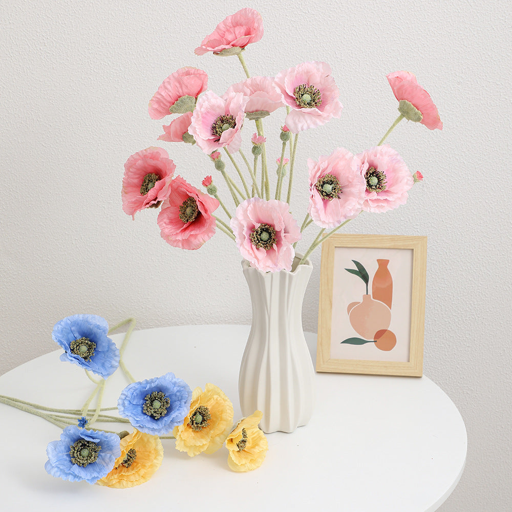 Künstlicher romantischer Mohnblumenstrauß