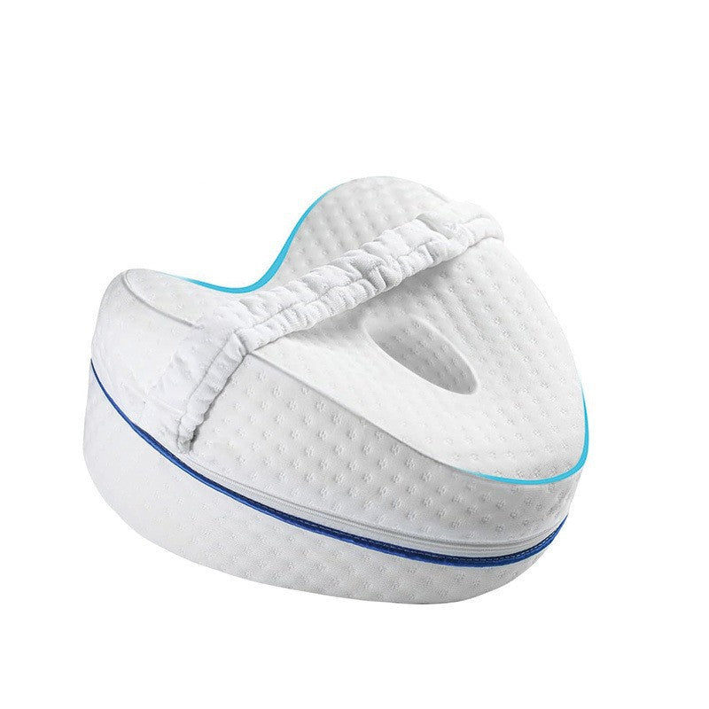 Ergonomic Contoured Memory Foam Knee Pillow with Adjustable Strap