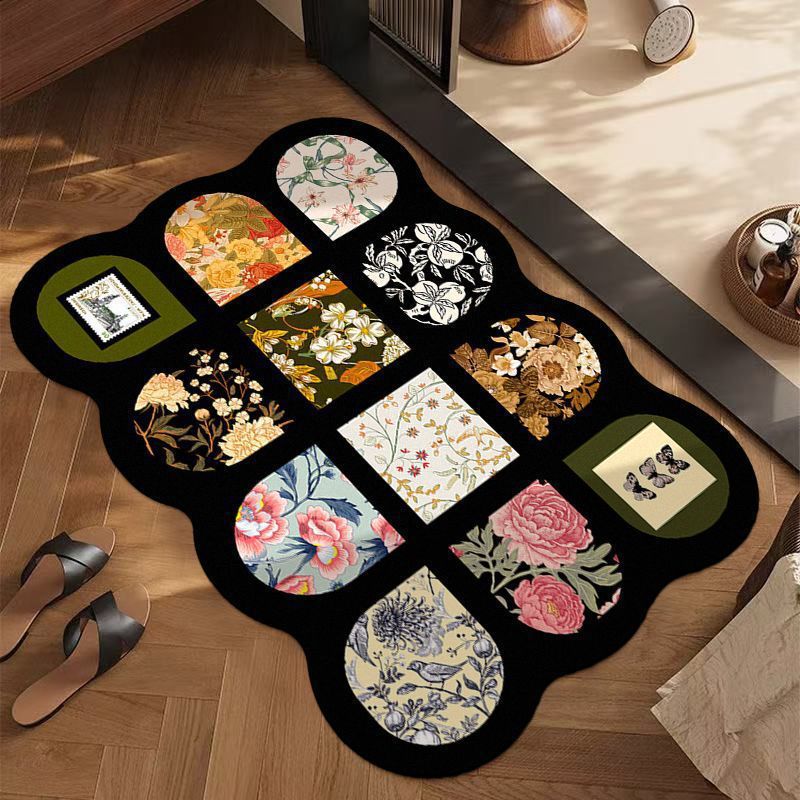 Floral gemusterter Teppich