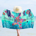 Beach Towel with Wave Design