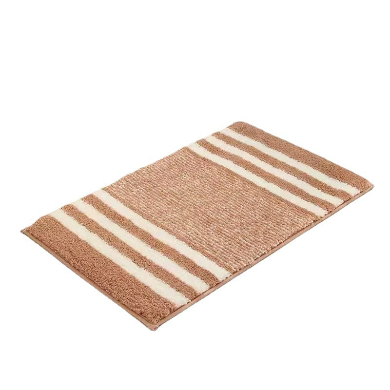 Textured Striped Bath Mat