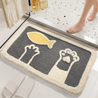 Plush Bunny-Themed Bath Mat