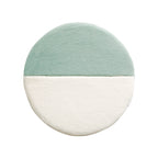 Round High-Pile Microfiber Bath Mat