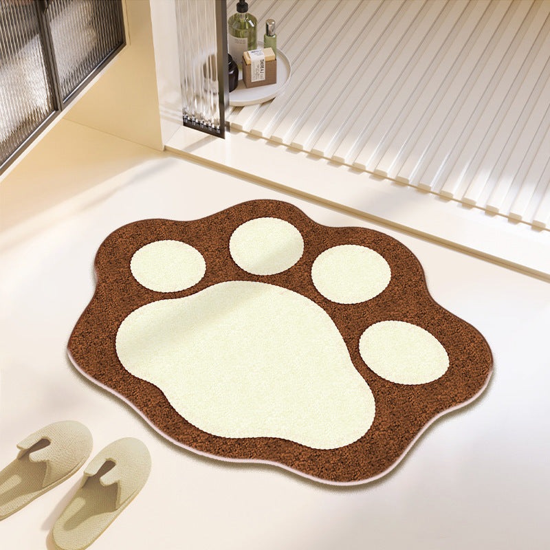 Paw Print Bath Mat